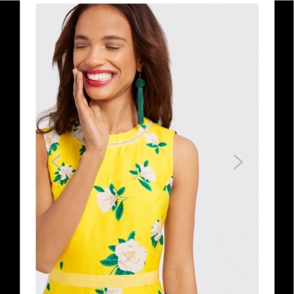 Draper James Magnolia Print Tulip Hem Dress - Picture 2 of 5